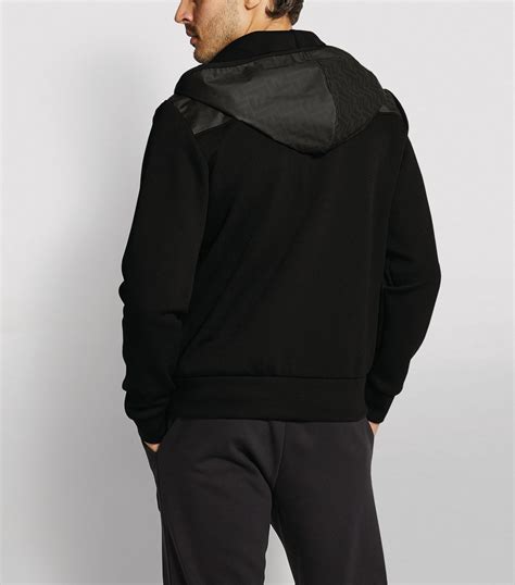 fendi men's black hoodie|fendi hoodie harrods.